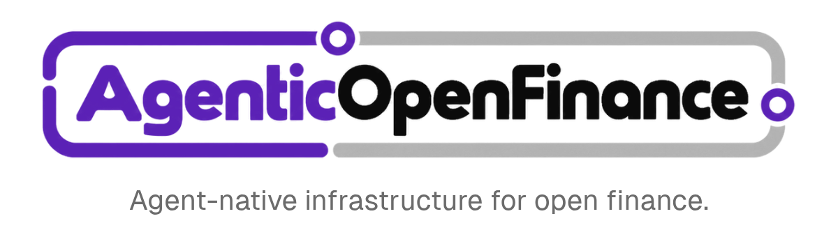 AgenticOpenFinance standard logo with tagline